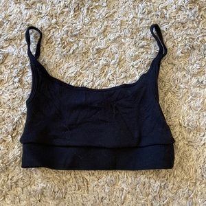 ATM Anthony Thomas Melillo Black Ribbed Bralette